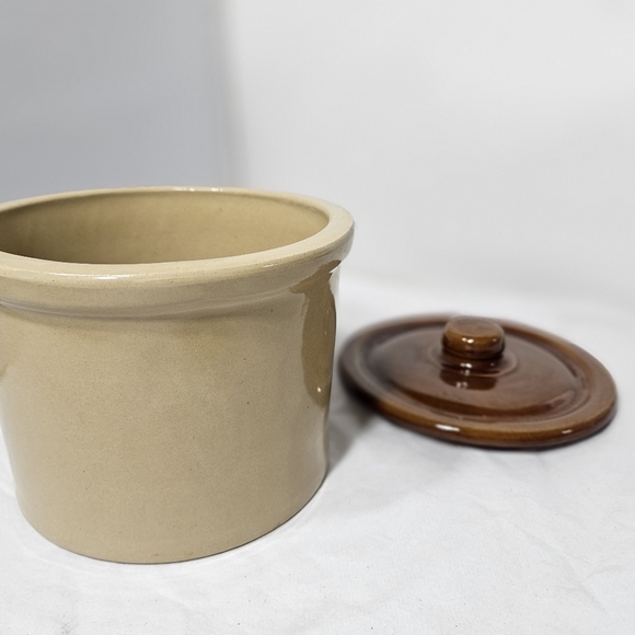 Vintage Advertising Musical Music Lidded Stoneware Pottery Butter Crock - Picture 7 of 9